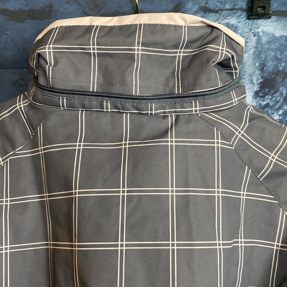 Free Country Winter Full Zip Plaid Checkered Belted Hip Length Jacket/Coat - Picture 9 of 16